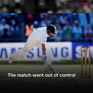 India starts to crumble after South Africa scores 286