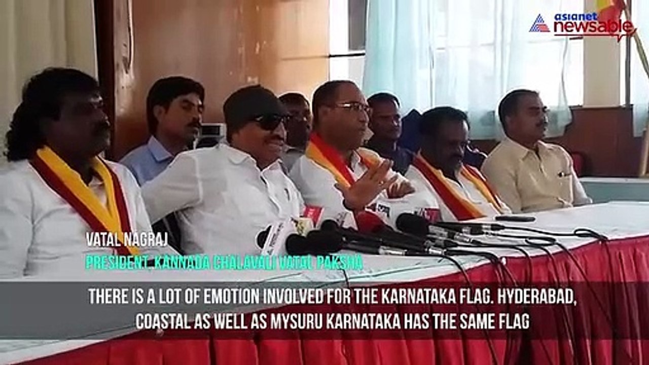 Karnataka flag:Vatal Nagraj upset, feels the government betrayed Kannadigas