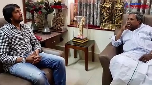 Kichcha Sudeep in Karnataka CM Siddaramaiah's house, Sandalwood star supporting Congress?