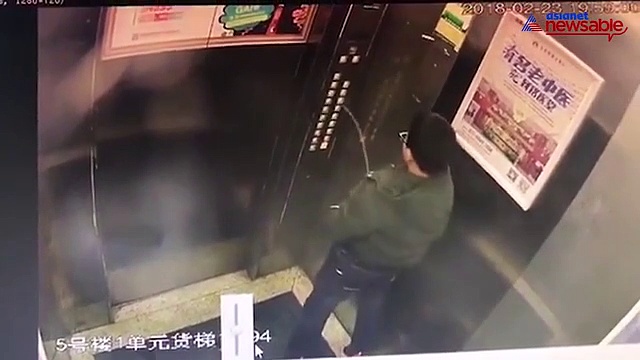 Young boy pees on the elevator buttons, gets trapped