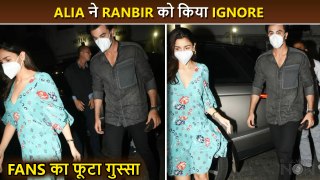 WHAT! Alia Bhatt Ignored Husband Ranbir Kapoor In Front Of Media, Fans Get Angry