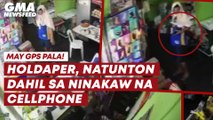 Holdaper, natunton dahil sa ninakaw na cellphone | GMA News Feed