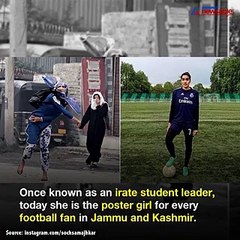 Meet Afshan Ashiq, once a stone-pelter, now the captain of Jammu and Kashmir girl's football team