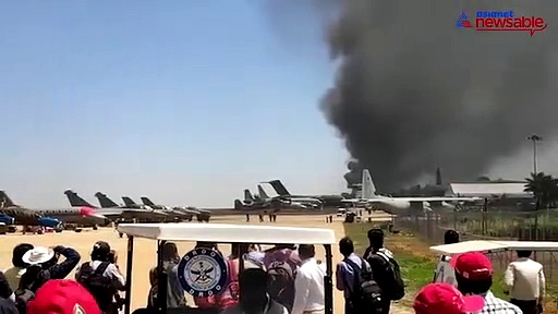 Fire breaks out at Aero India 2019 show in Bengaluru