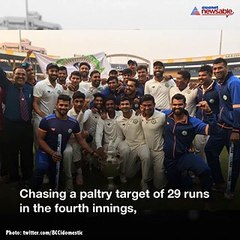 Vidarbha claim their maiden Ranji Trophy after beating Delhi by 9 wickets