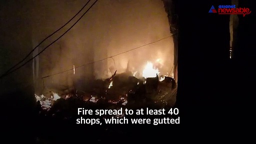 Major fire in Madurai Meenakshi temple, 40 shops gutted