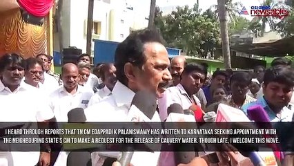 Cauvery water from Karnataka: DMK's Stalin supports TN CM in the request