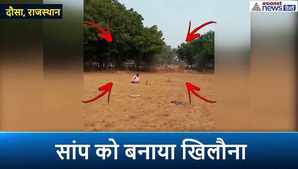 सांप से खिलौने की तरह खेल रहा था शख्स, गर्दन में डालते ही सांप ने लिया डस