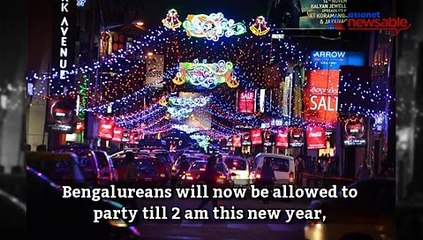 Bengaluru: new year party celebrations to go on till 2 am