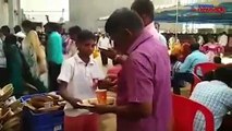 Siddaganga Mutt devotee food plate Newsable
