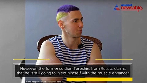 Video: Russian bodybuilder injects chemical into his arms to develop biceps