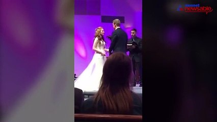 Video of a man smashing his face during a wedding goes viral
