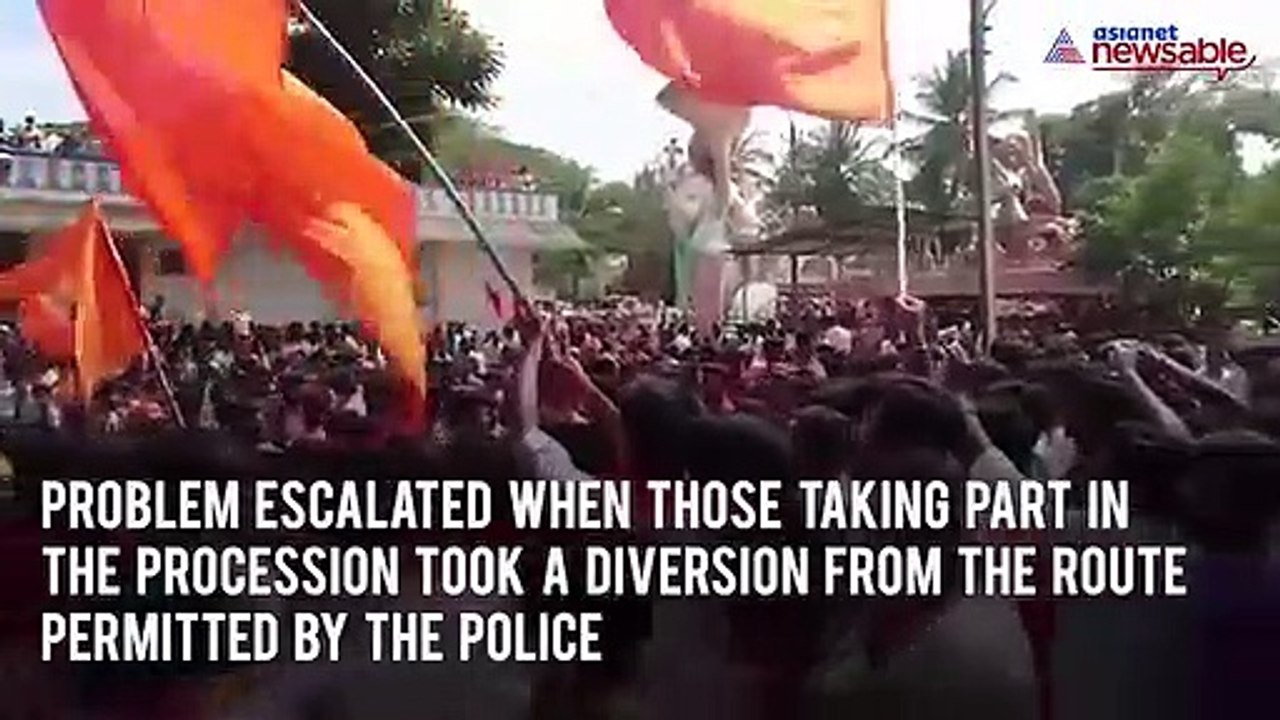 Hanuma Jayanti violence: BJP MP Pratap Simha runs car over barricade, woman officer has a narrow escape