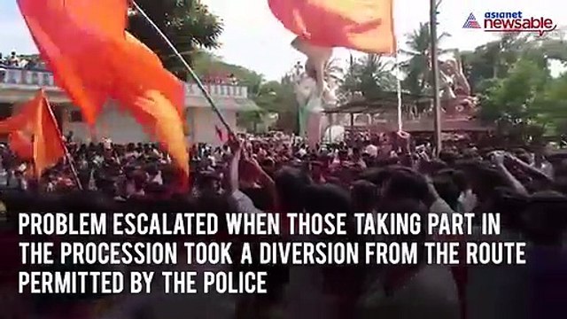 Hanuma Jayanti violence: BJP MP Pratap Simha runs car over barricade, woman officer has a narrow escape