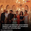 Shikhar Dhawan forced to leave family behind at the airport, lashes out at Emirates Airline