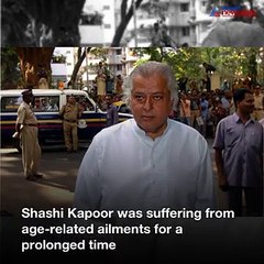 Veteran actor Shashi Kapoor no more