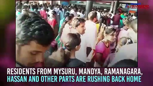 Huge rush at Bengaluru city railway station as people head home to cast vote