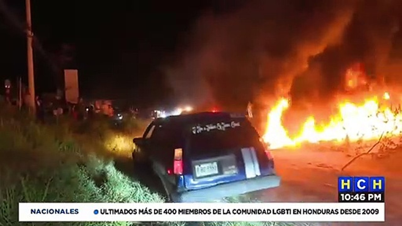 Vecinos de Bosques de Jucutuma protestan por falta de energía eléctrica