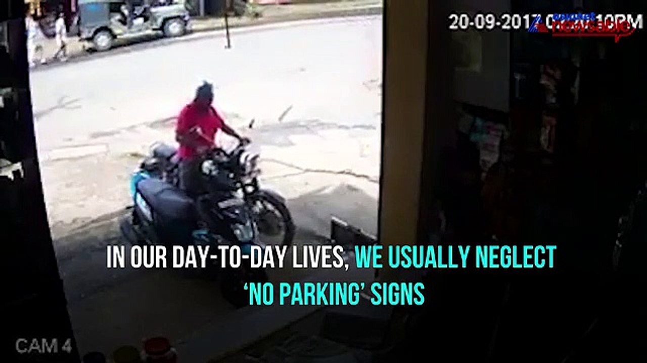 Ignoring ‘no parking’ signs? This unnerving vid...
