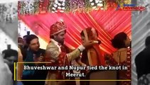 Watch: Indian speedster Bhuvneshwar Kumar tied the knot with Nupur Nagar