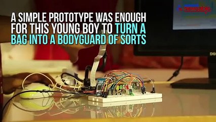 A schoolbag that turns smart to ensure every student is safe