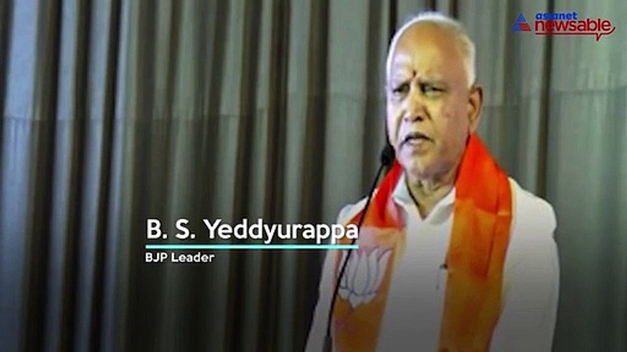 Yeddyurappa Statement