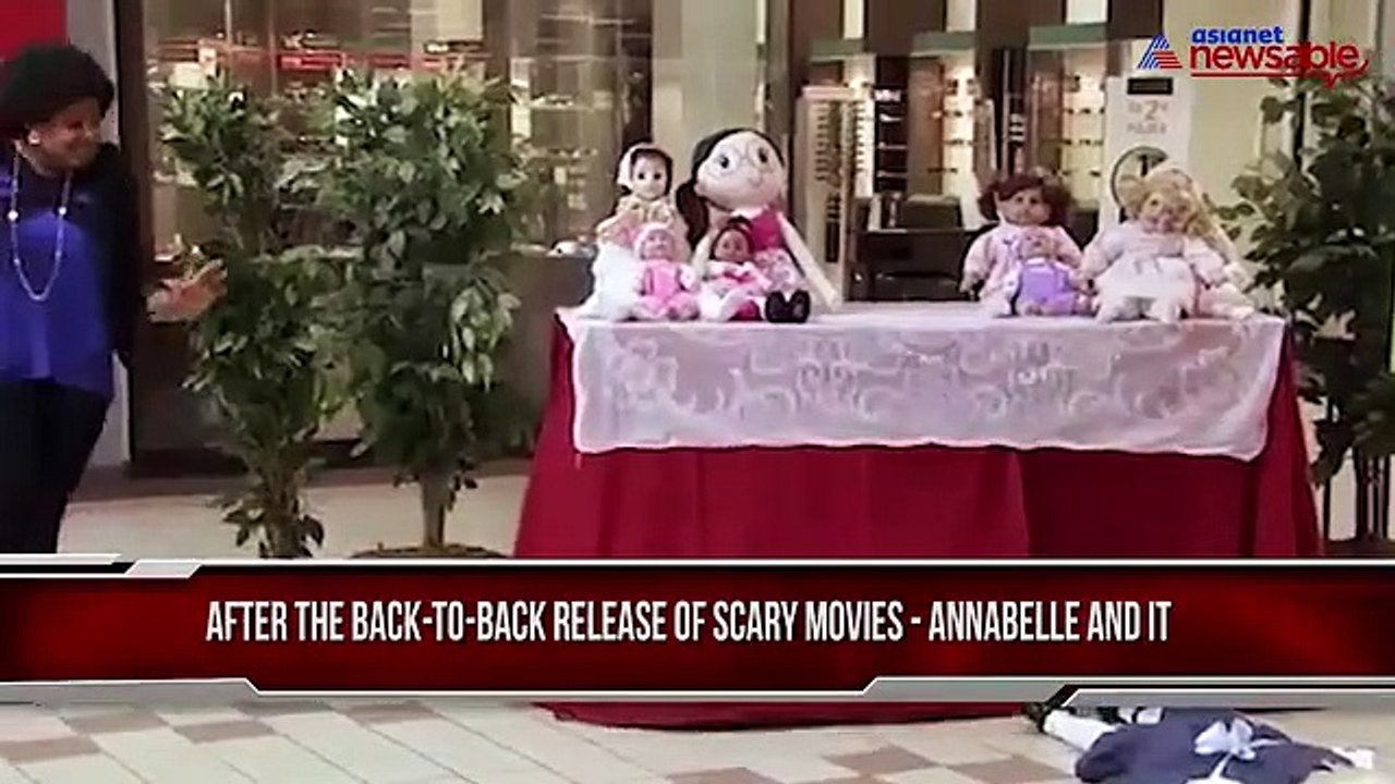 Looks like the creepy Annabelle doll is back and is scaring everyone