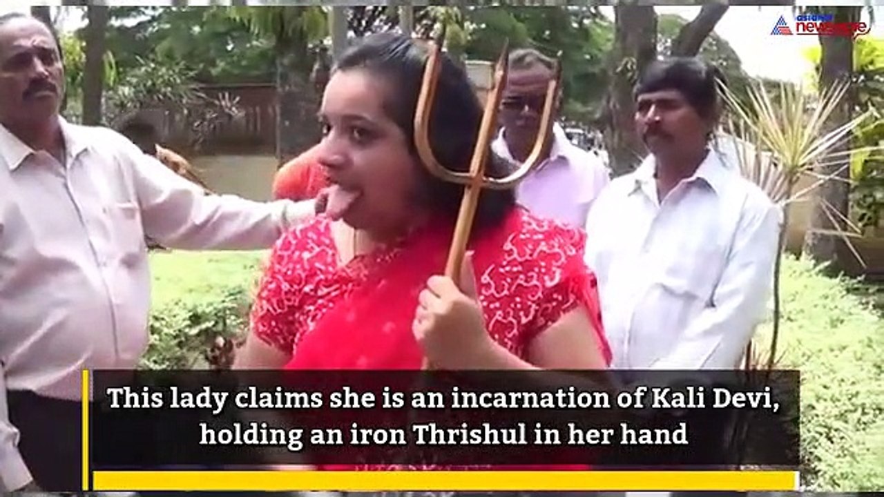 Goddess Kali takes on avatar in Karnataka, addresses the press