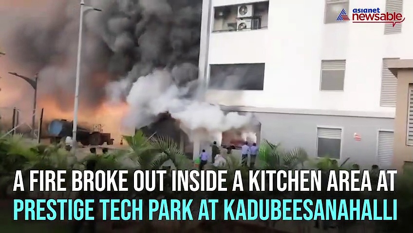 VIDEO: Fire in Prestige Tech Park in Bengaluru; swift action saves lives