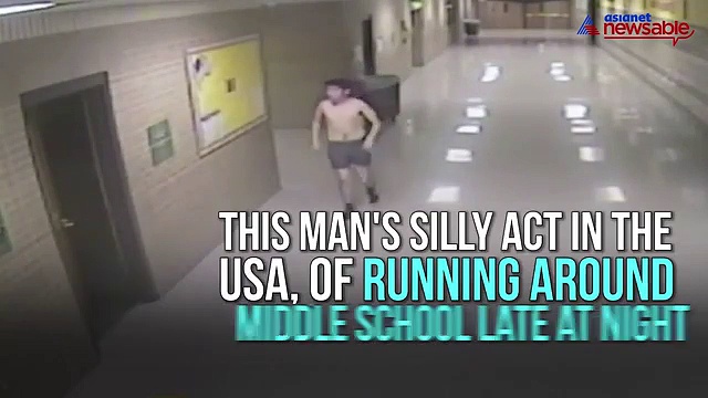 Man arrested after found running through school in nothing but his underwear