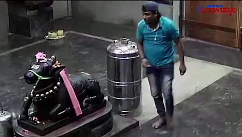 CCTV records miscreants indulging in temple theft in Anekal