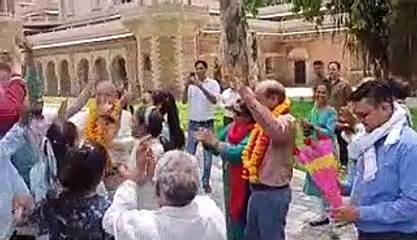 कॉलेज में छात्रों से लेकर स्टॉफ  व व्याख्याता ने मनाया जश्न