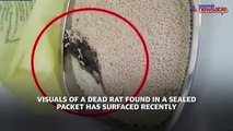 Dead stinky rat found in Big Basket's dal packet