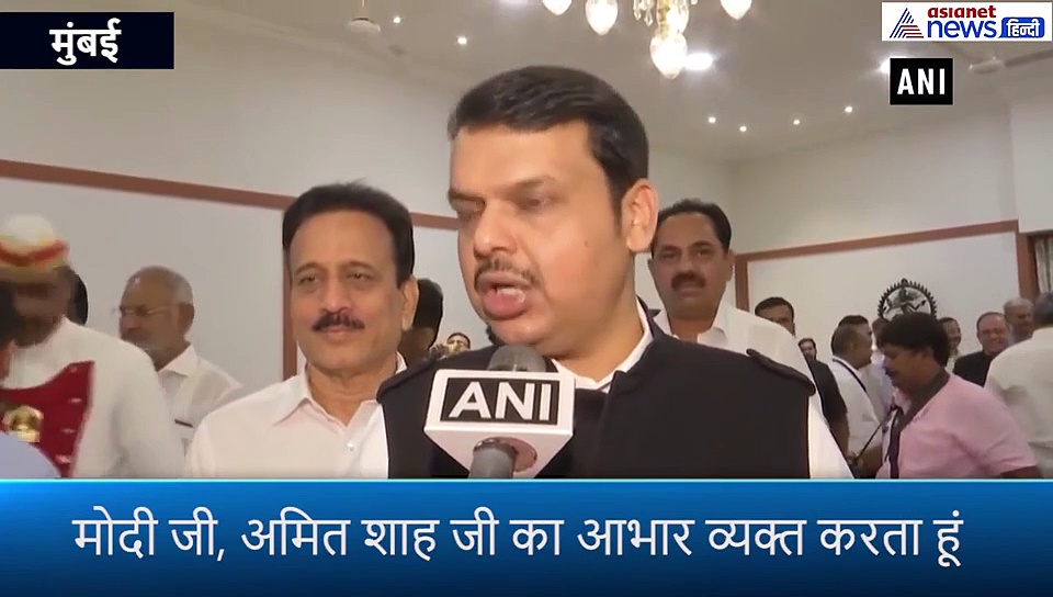 महाराष्ट्र में सीएम पद की शपथ लेने के बाद क्या बोले देवेंद्र फडणवीस