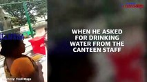 No water in newly launched Indira Canteen, customer allegedly made to drink water from tap