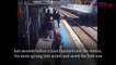 Mother saves baby rolling towards railway tracks