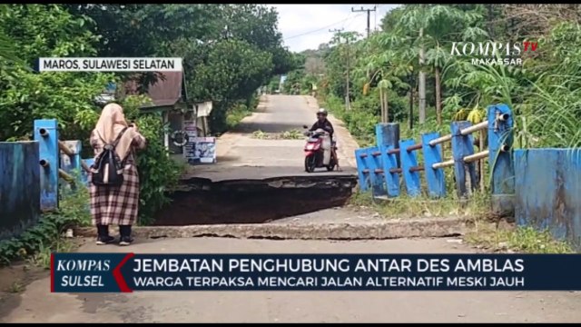 Jembatan Penghubung Antar Desa Amblas