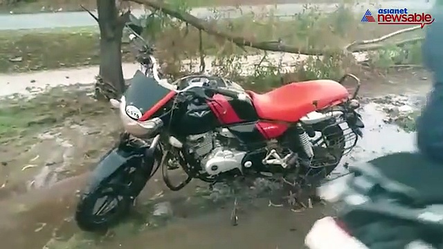 Karnataka rains: Biker gets washed away in Belagavi after heavy downpour