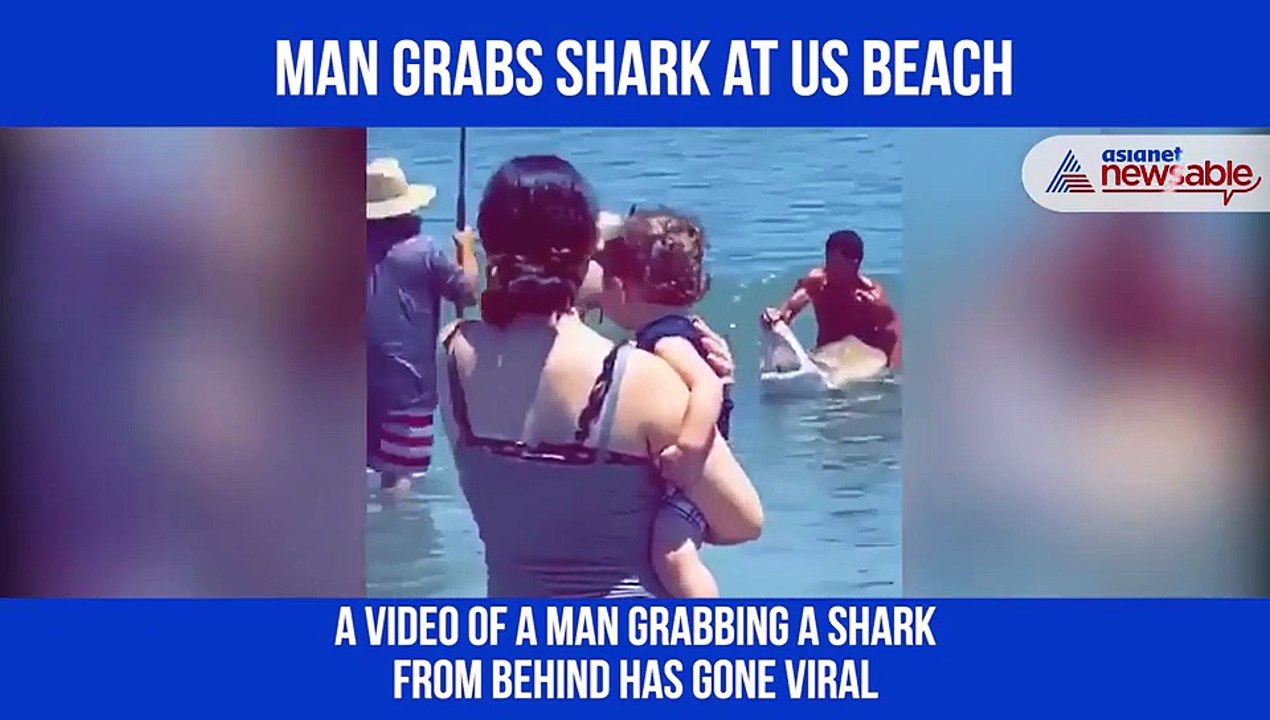 Man Grabs Shark
