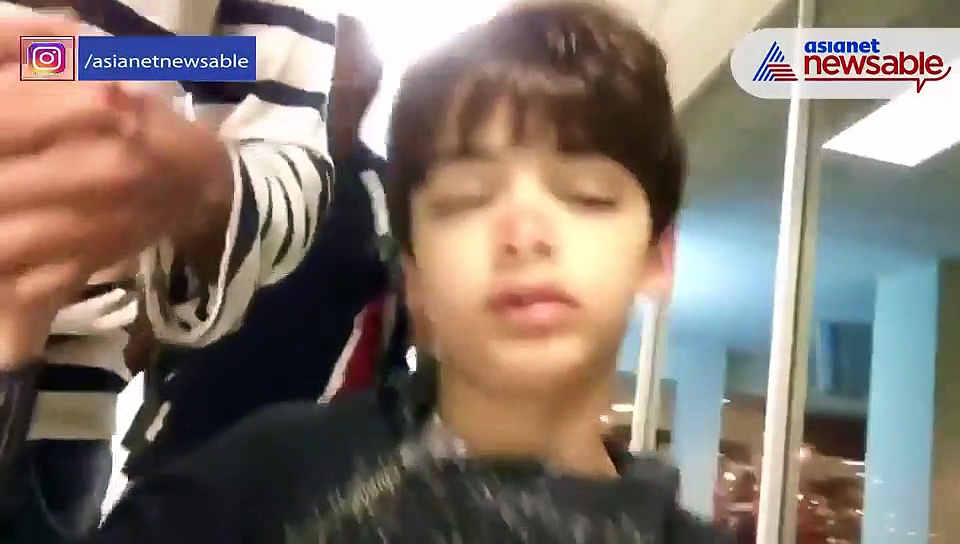 Watch: Hrithik Roshan son Hridaan's ‘sleepwalking' at airport