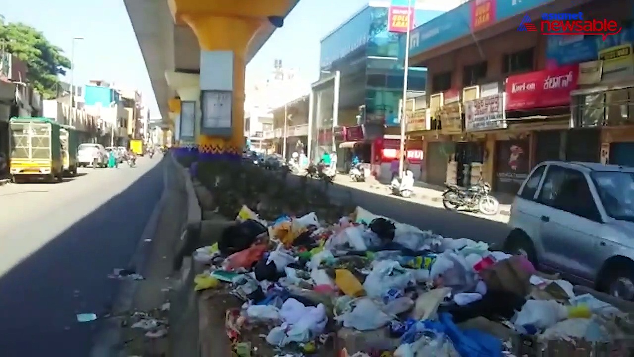 Bengaluru Metro pillars and medians become new garbage dumping points