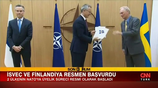 İsveç ve Finlandiya NATO'ya resmen başvurdu
