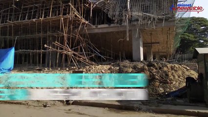 Under construction car parking structure collapsed, 2 dead