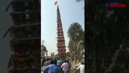 100-ft pillar-like structure falls in Anekal, people scramble to avoid getting killed
