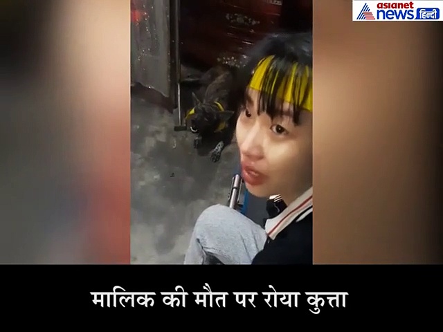 सामने पड़ी थी मालिक की लाश, बगल में फूट-फूटकर रोए जा रहा था कुत्ता