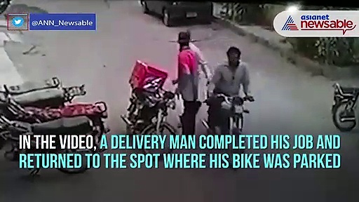 Watch: Robbers return valuables they stole from food delivery man; hug him