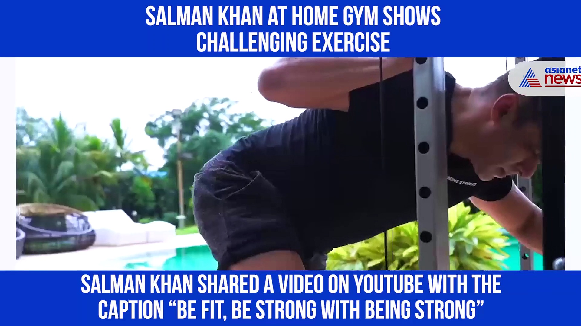 Salman Khan converts space at home to gym, takes on challenging exercises