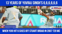 13 years ago on this day, Yuvraj Singh hit 6 sixes off Stuart Broad