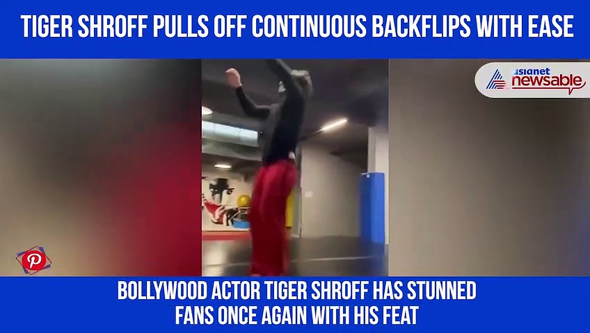 Tiger Shroff's continuous backflips will make your head spin