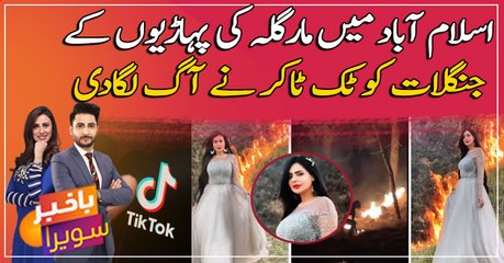 Case registered against TikToker for setting Margalla Hills ablaze